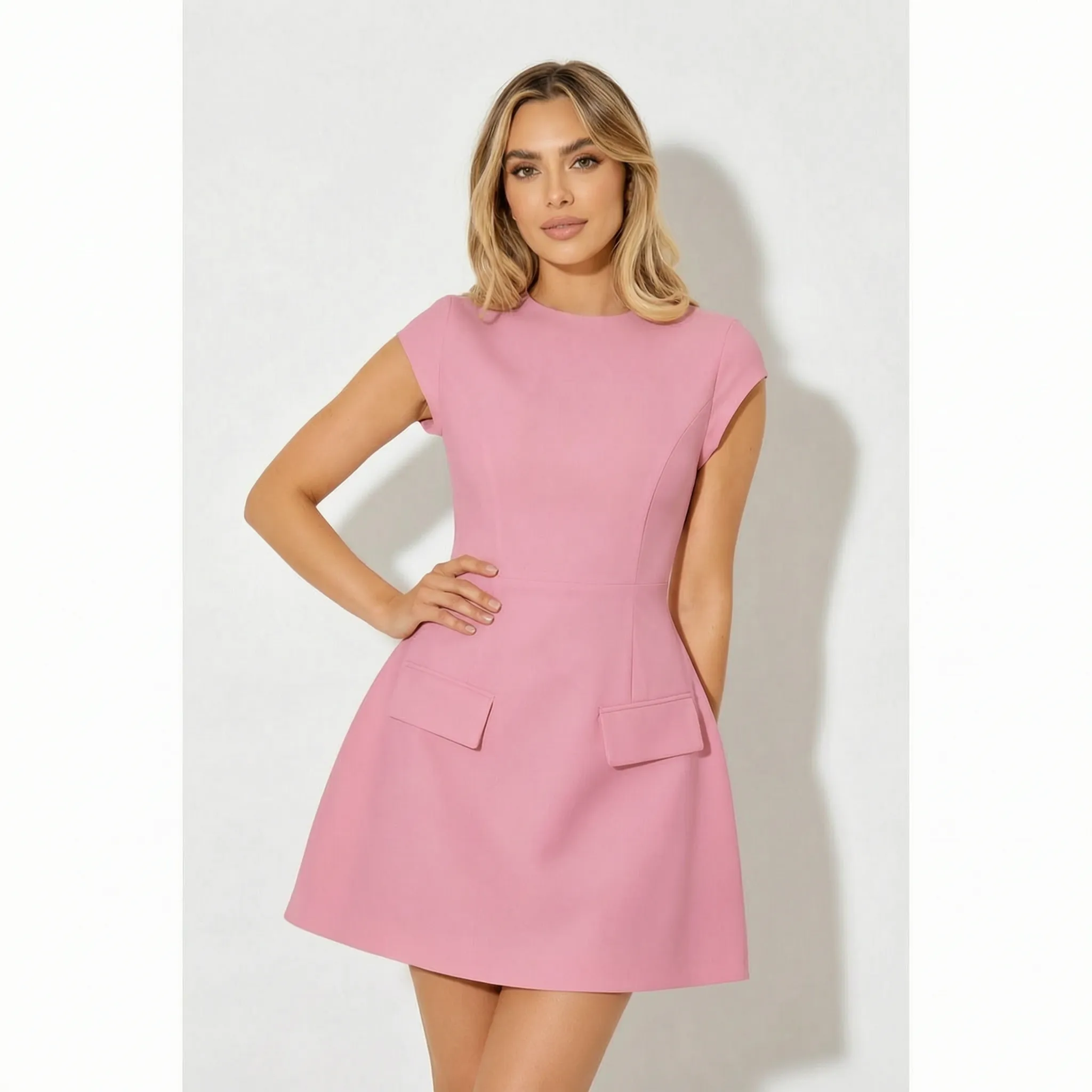 Auresia - Structured A-Line Mini Dress