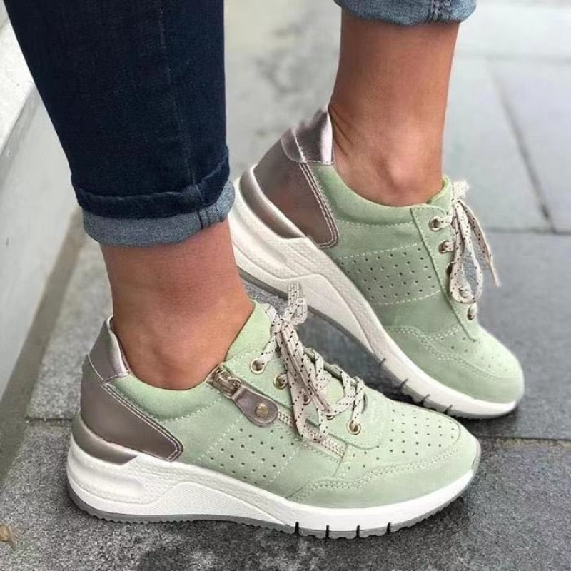 Elodie Women's Lace-Up Sneakers for Everyday Wear