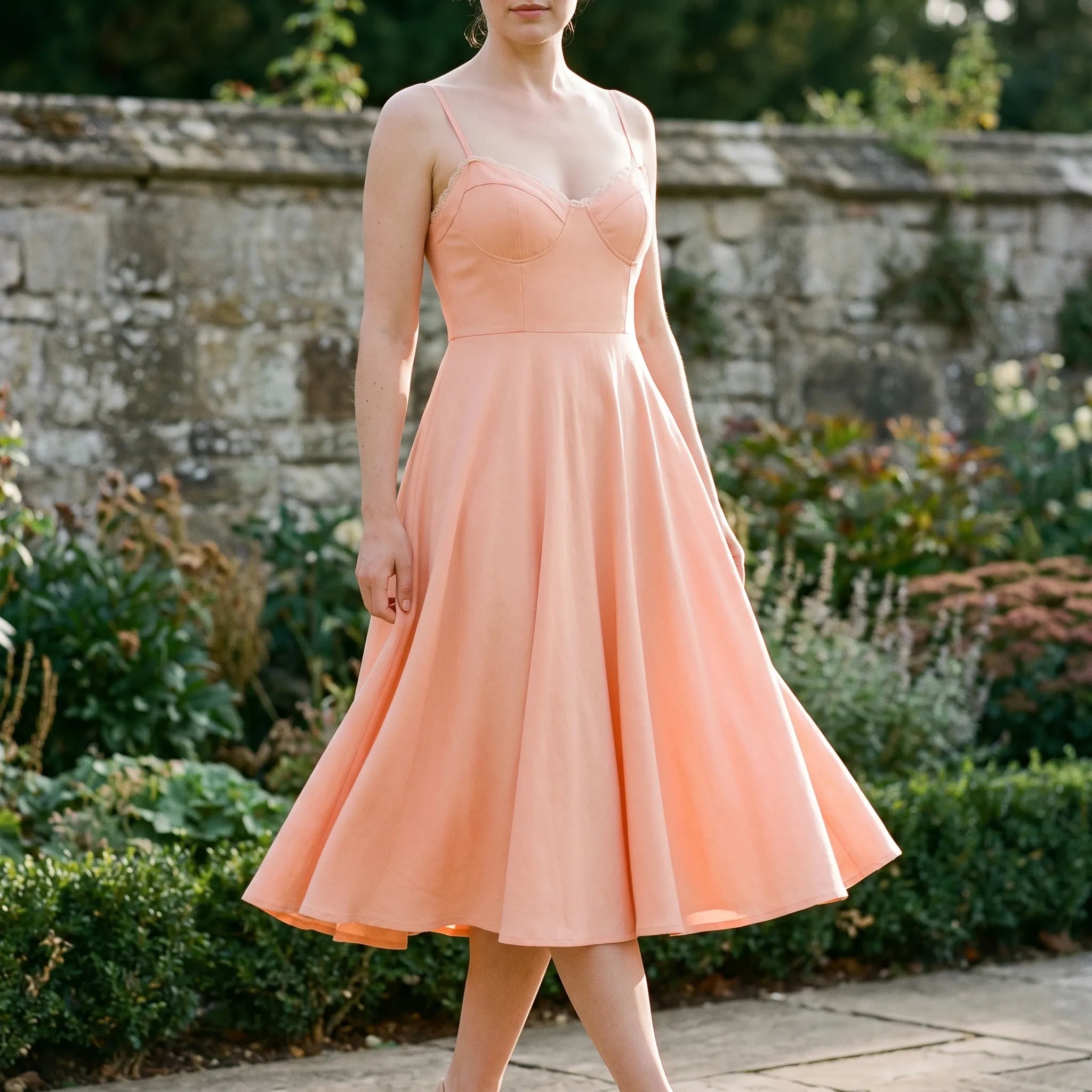 EvitaDress - A-Line Midi Dress