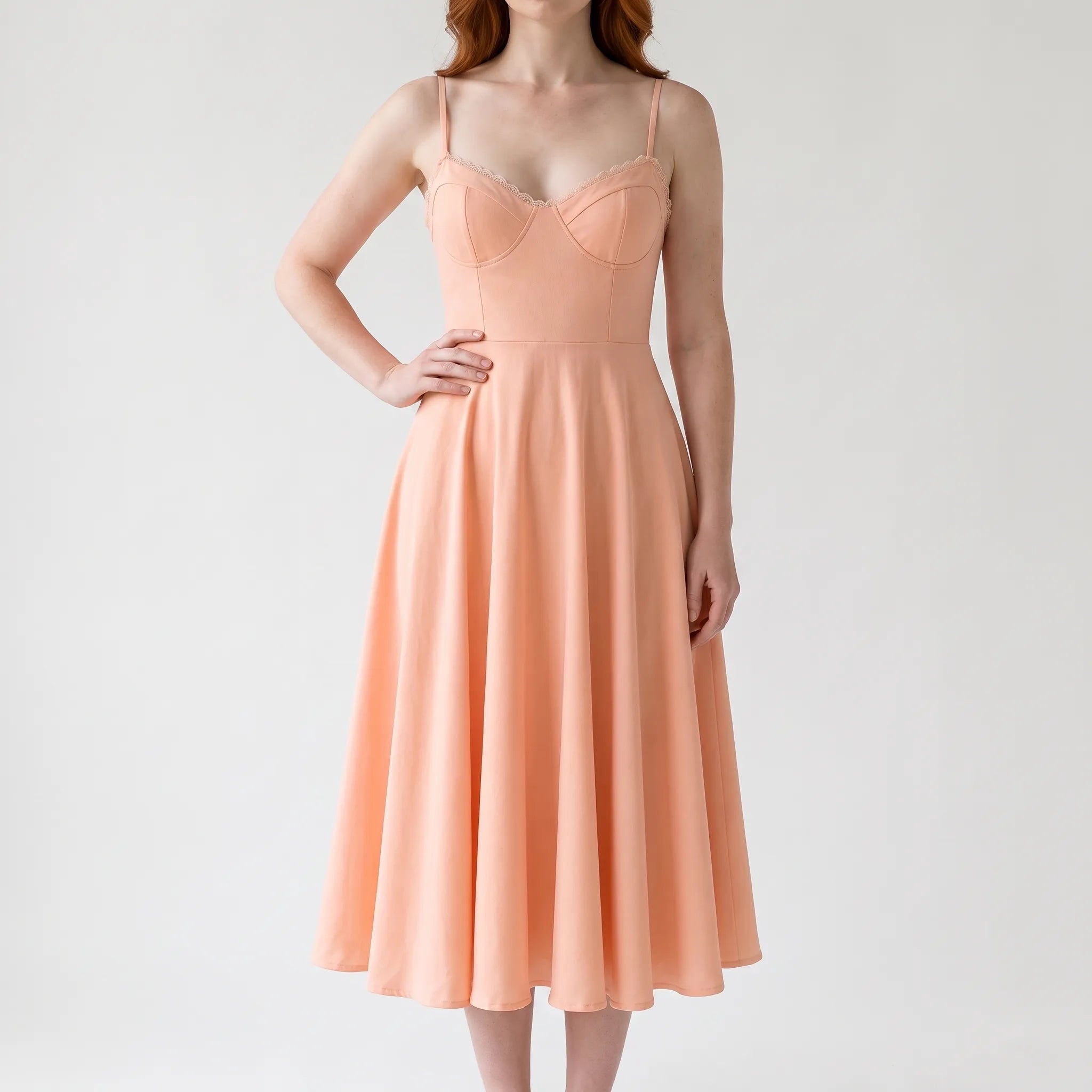 EvitaDress - A-Line Midi Dress