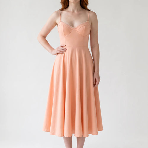 EvitaDress - A-Line Midi Dress