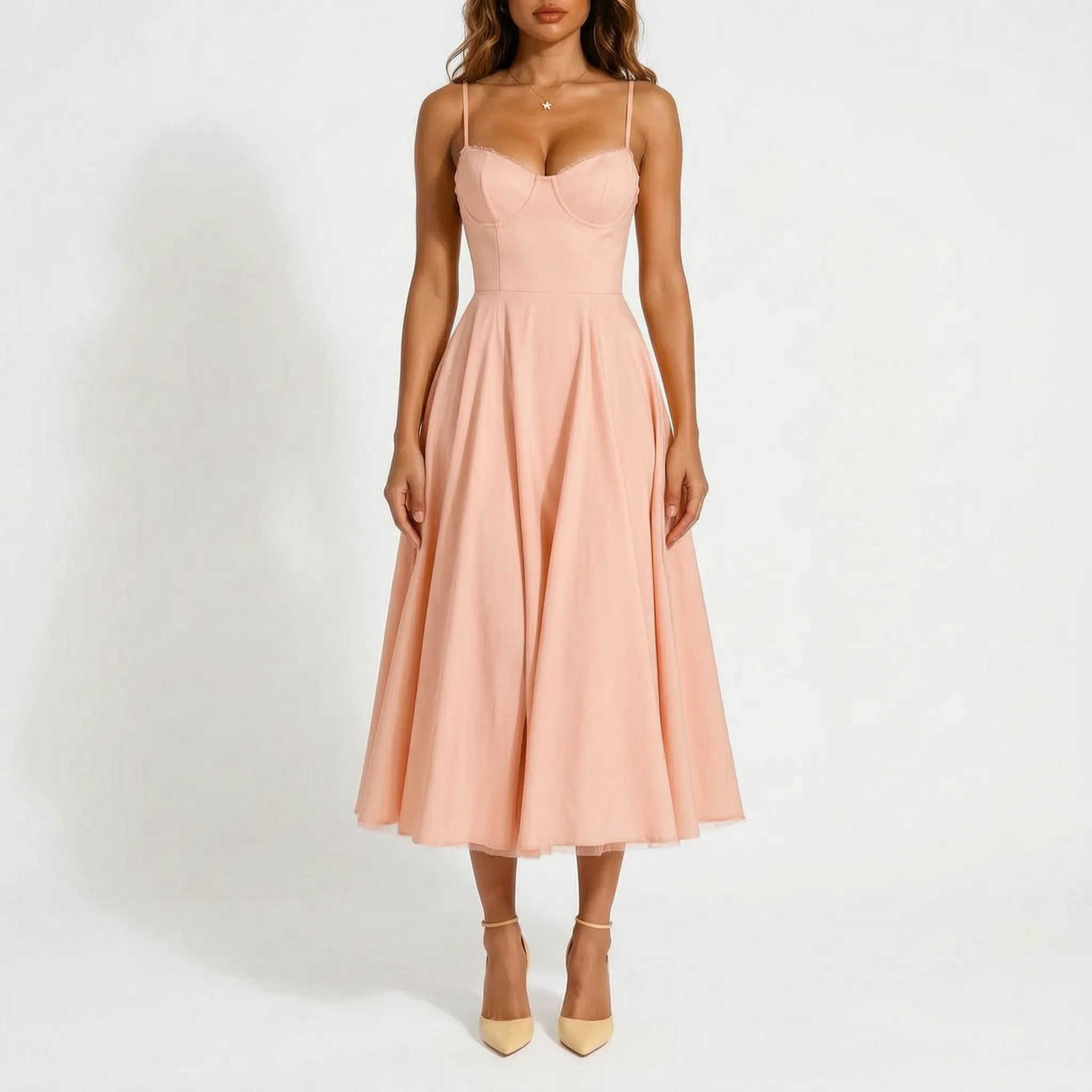 EvitaDress - A-Line Midi Dress