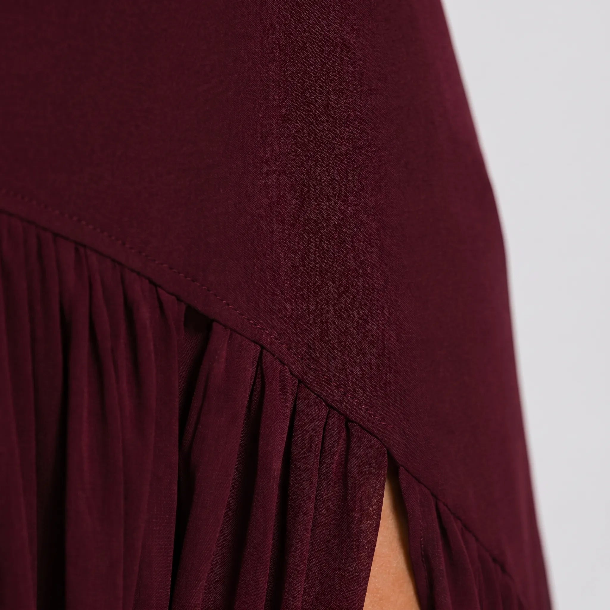 EvoraGown - Strapless Pleated Maxi Dress