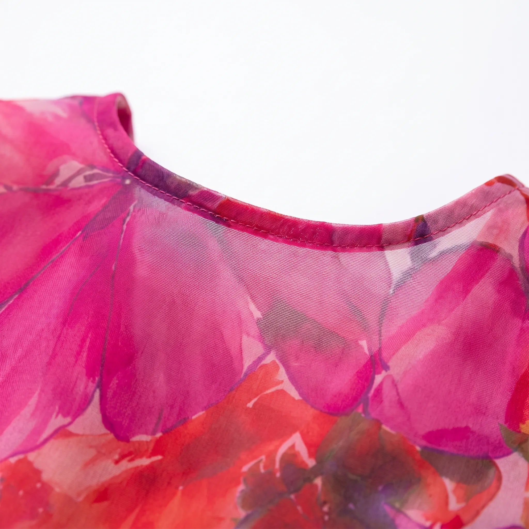 Florisyn - Floral Long Sleeve Midi Dress