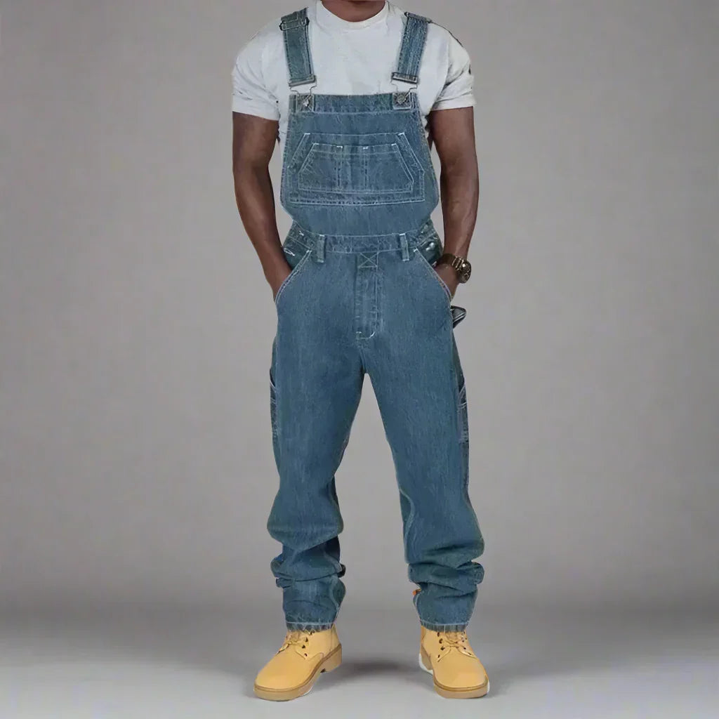Kelim Men's Denim Overalls for Workwear Styling