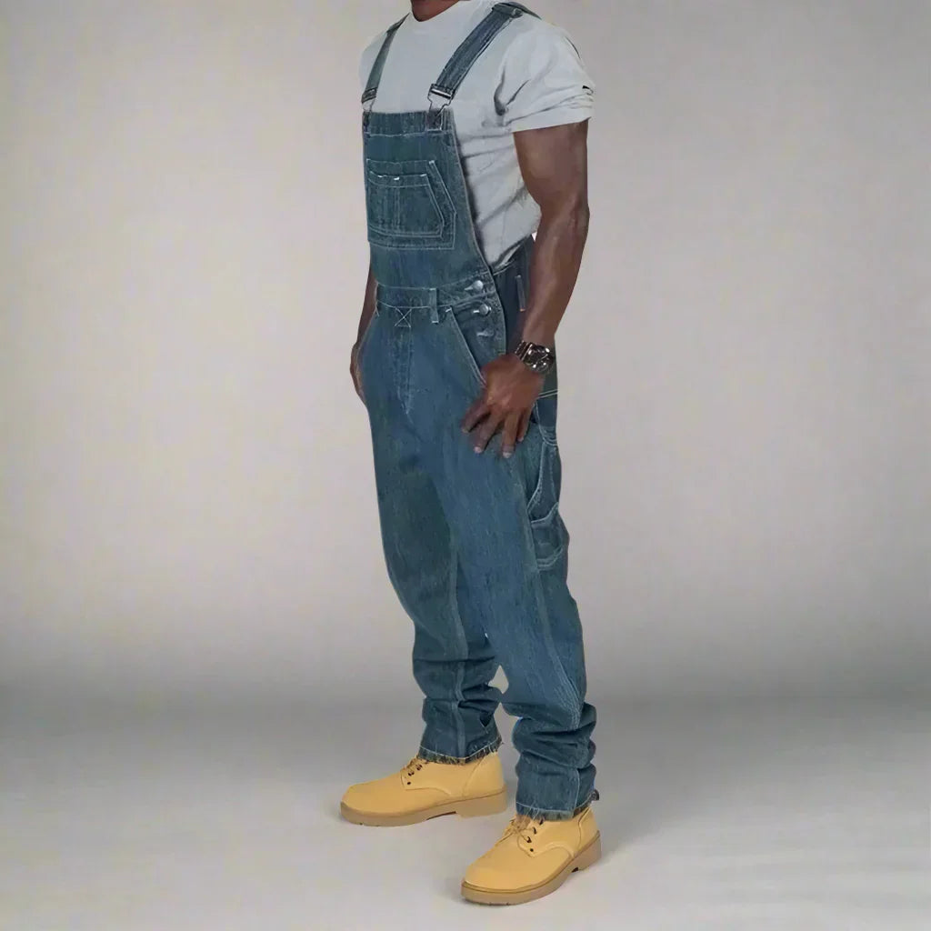 Kelim Men's Denim Overalls for Workwear Styling