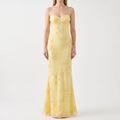 LumiMaxi - Strappy Yellow Floral Maxi Dress