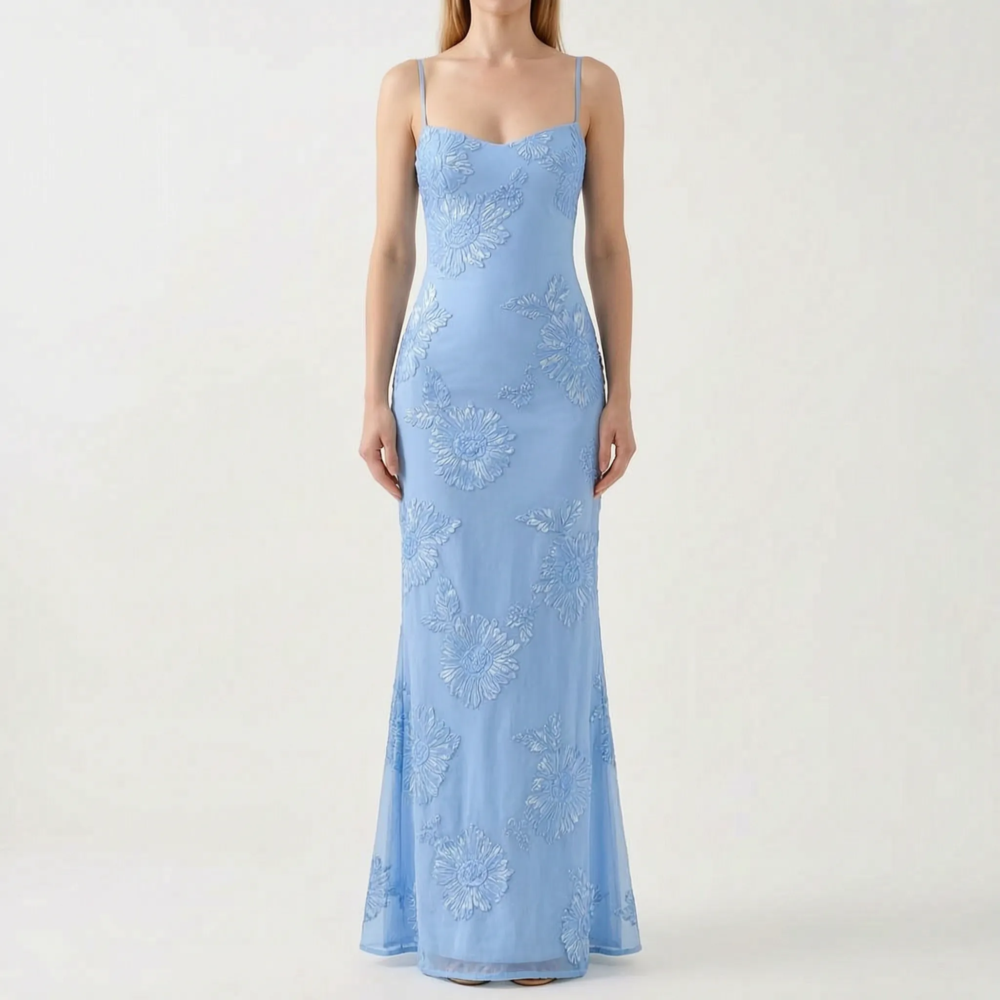 LumiMaxi - Strappy Yellow Floral Maxi Dress