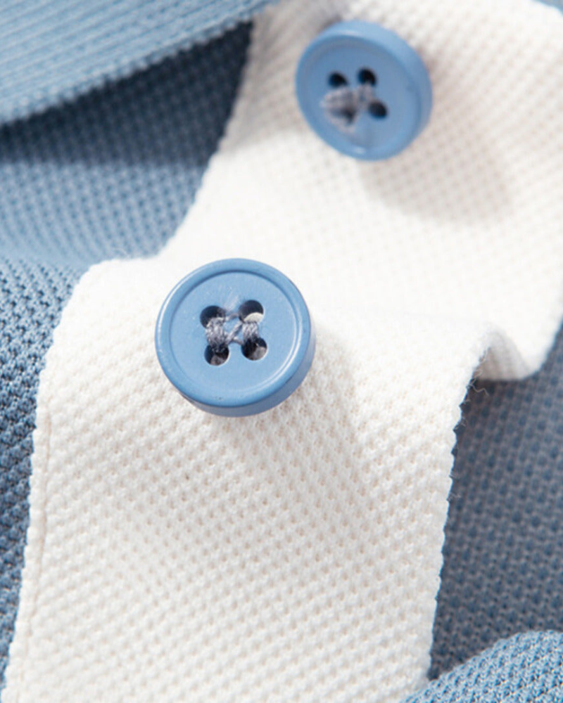 Men's Long Sleeve Polo Shirt for Everyday Wear