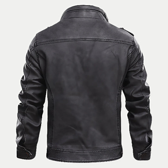 Men's Black Hooded Utility Jacket for Autumn Winter