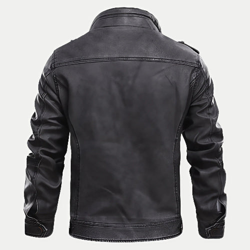 Men's Black Hooded Utility Jacket for Autumn Winter