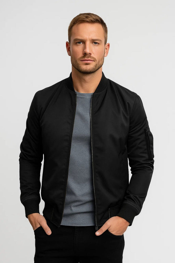 Men's Bomber Jacket for Autumn Everyday Outdoor Wear