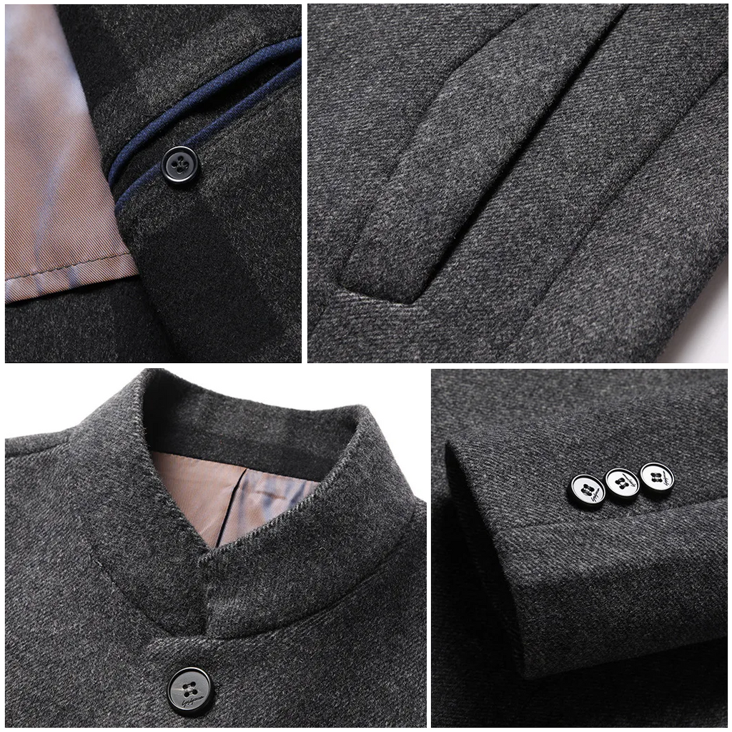 Men's Button Front Jacket for Cooler Days