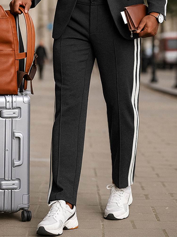 Men's Coordinated Jacket and Trousers Set for Travel