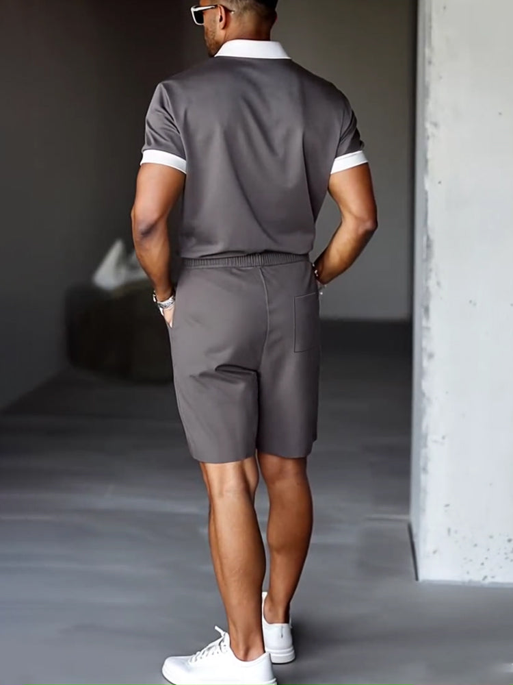 Men's Coordinated Shirt and Shorts Set