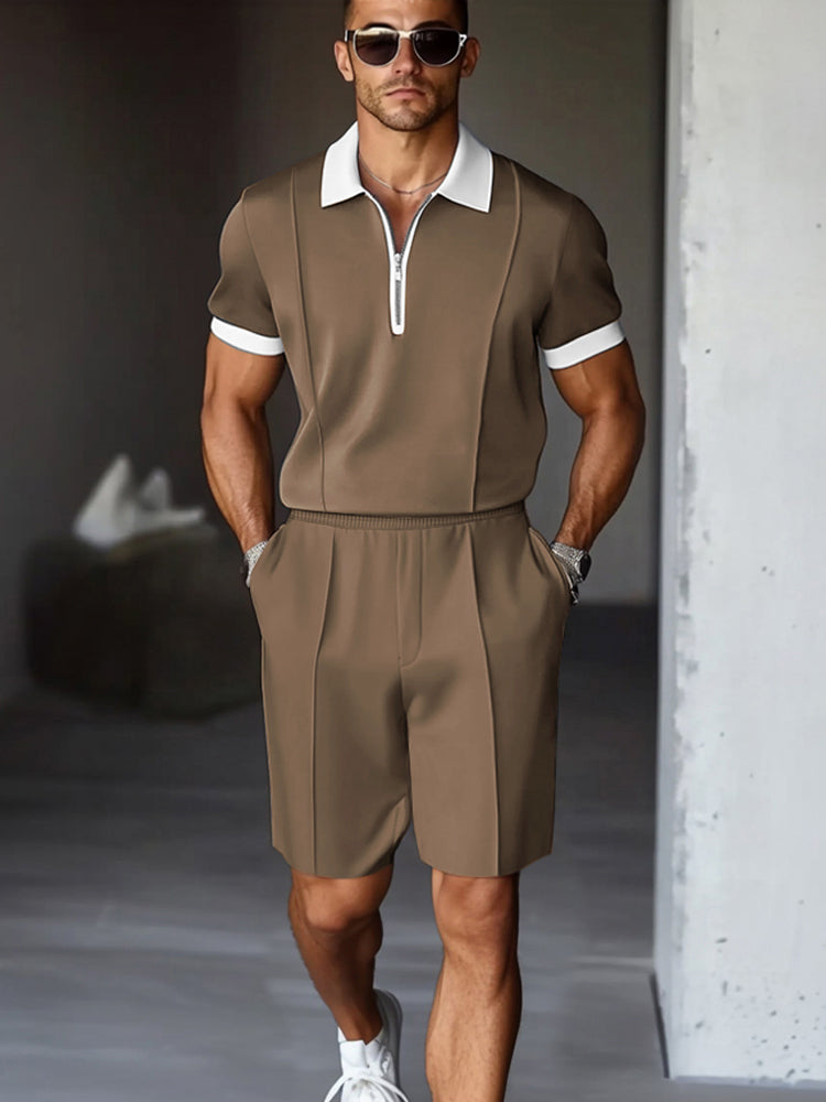Men's Coordinated Shirt and Shorts Set