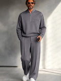 Men's Coordinated Top and Trousers Set for Travel