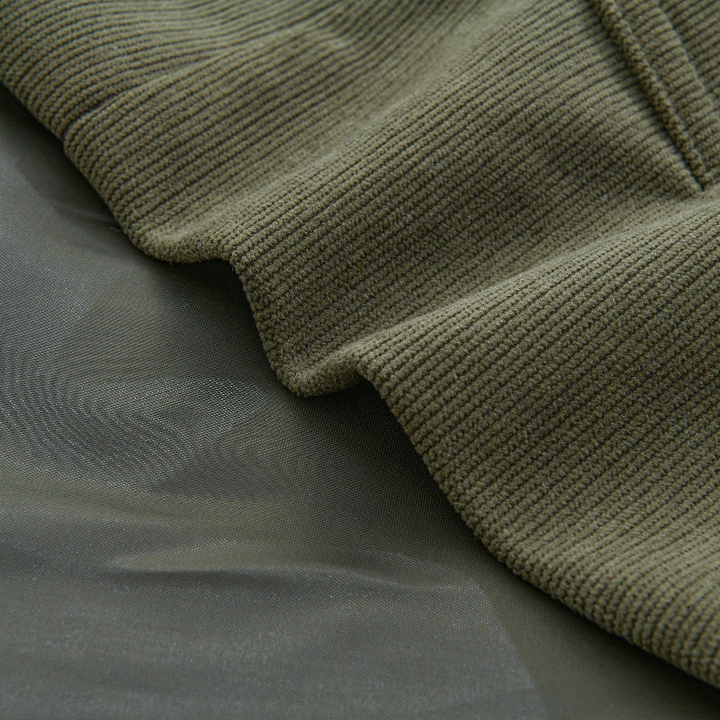 Men's Corduroy Buttoned Jacket for Autumn Winter Wear