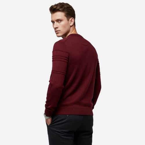 Men's Crew Neck Sweater for Autumn Winter Wear