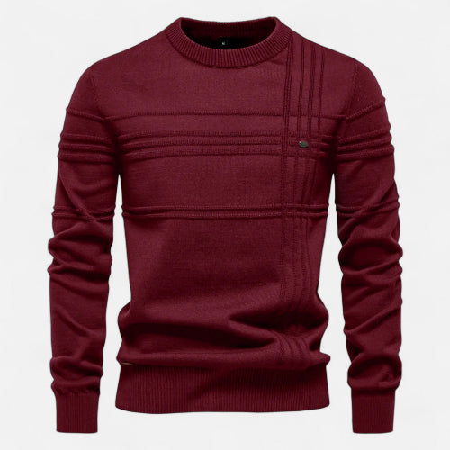 Men's Crew Neck Sweater for Autumn Winter Wear