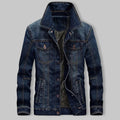 Men's Denim Jacket for Autumn Winter Everyday Wear