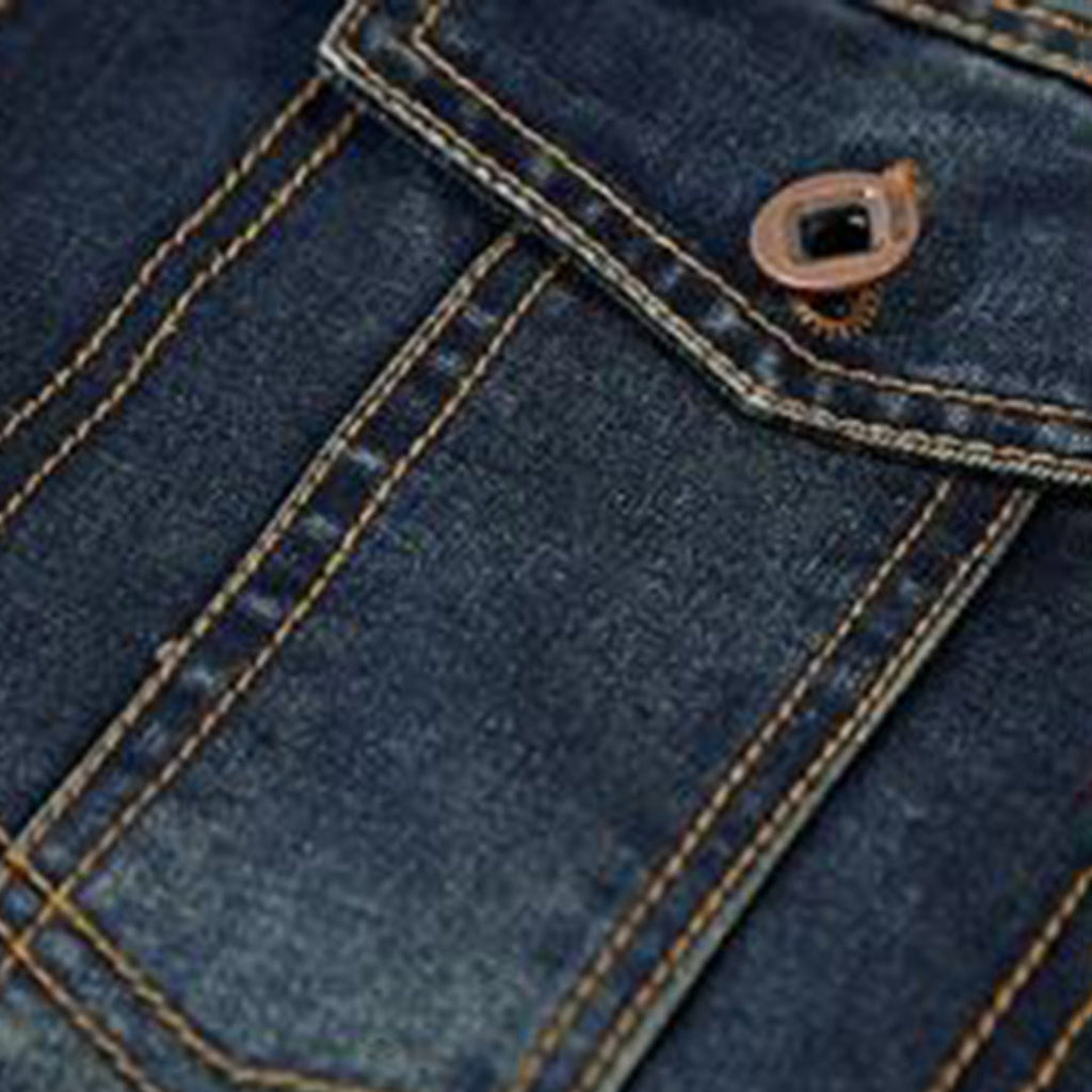 Men's Denim Jacket for Autumn Winter Everyday Wear