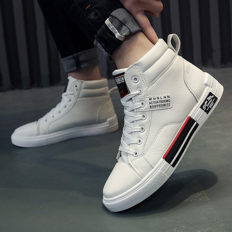 Men's High Top Sneakers for Spring Autumn Wear