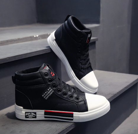 Men's High Top Sneakers for Spring Autumn Wear