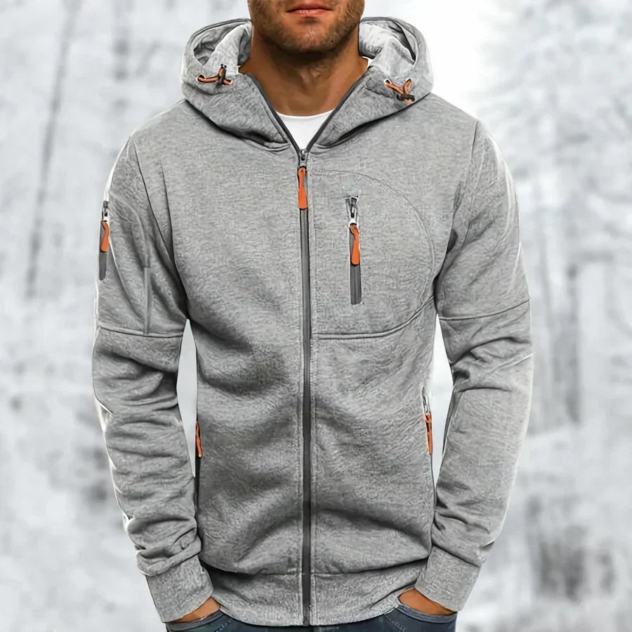 Men's Hooded Jacket for Autumn Winter Wear