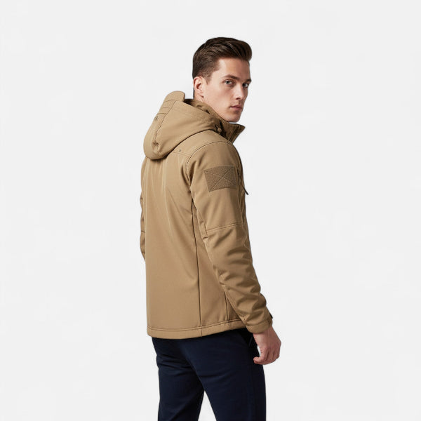 Men's Hooded Jacket for Autumn Winter Wear