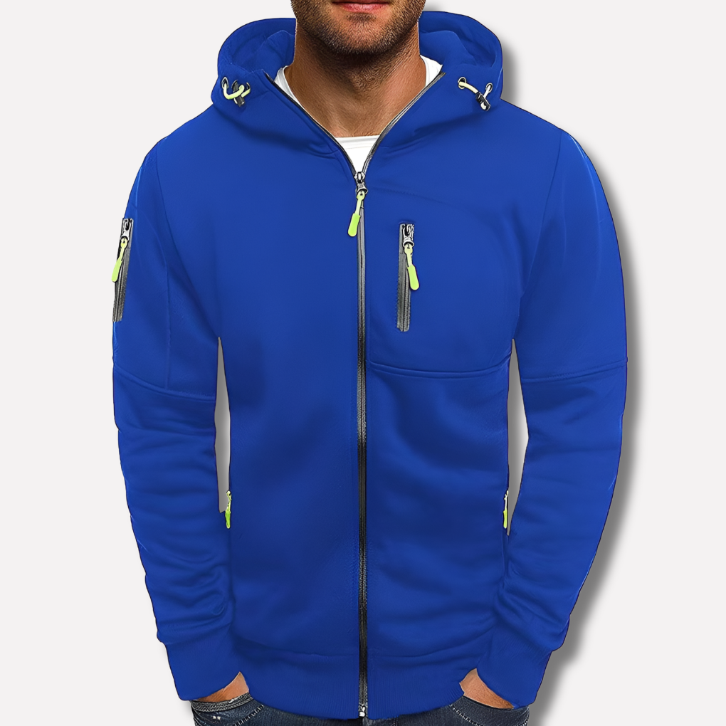 Men's Hooded Jacket for Autumn Winter Wear