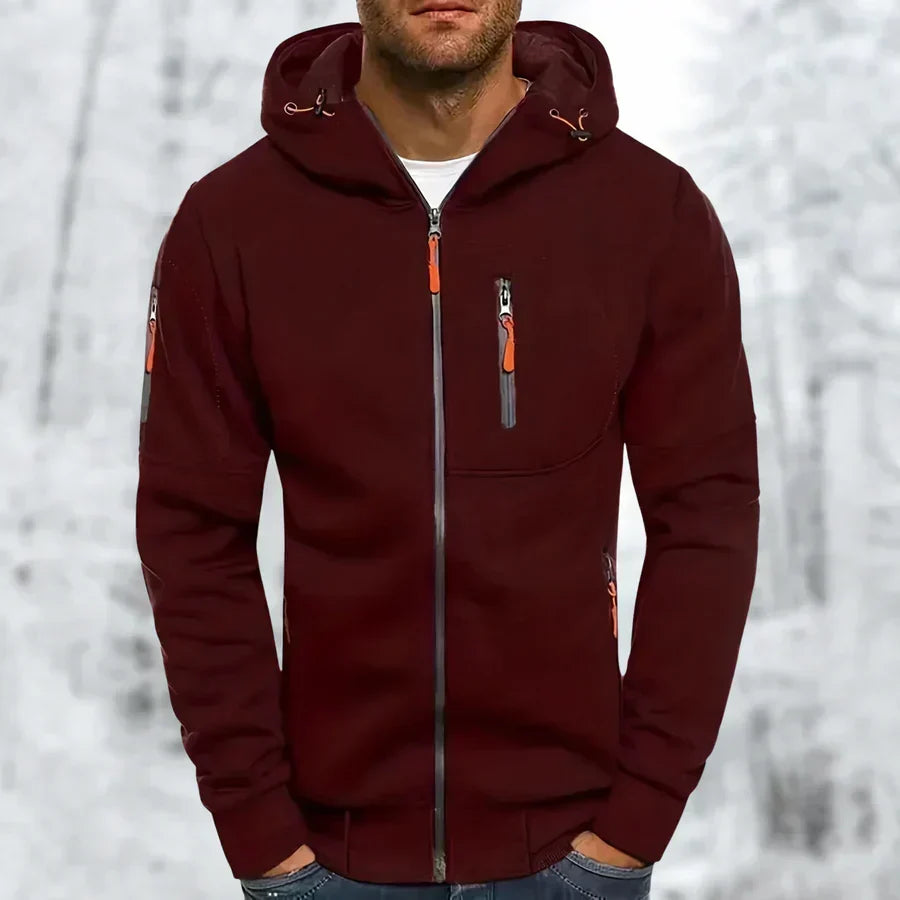 Men's Hooded Jacket for Autumn Winter Wear