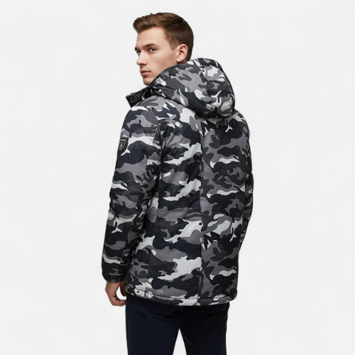 Men's Hooded Outdoor Jacket for Winter Wear