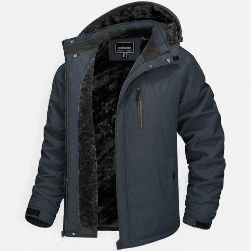 Men's Hooded Outdoor Jacket for Winter Wear