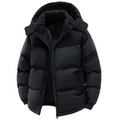 Men's Hooded Puffer Jacket for Autumn Winter Outdoor