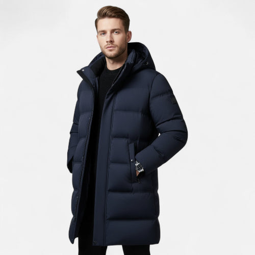Men's Hooded Puffer Jacket for Winter Days