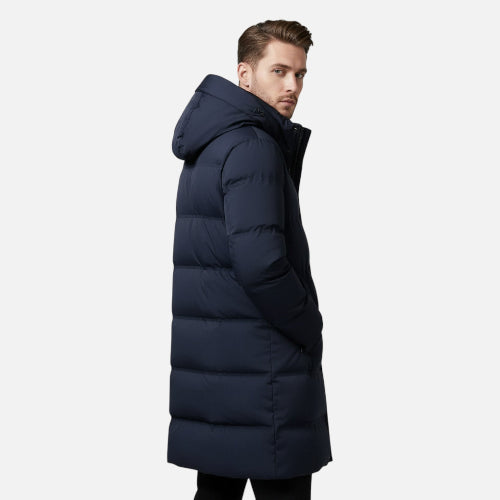 Men's Hooded Puffer Jacket for Winter Days