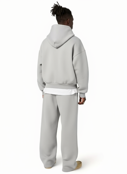 Men's Hooded Sweatshirt And Trousers Set