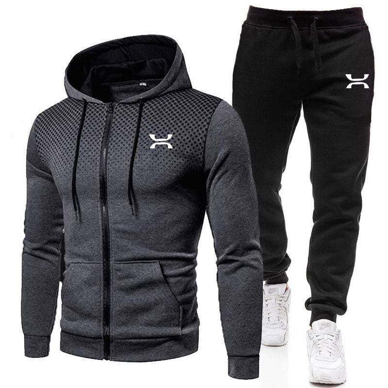 Men's Hooded Tracksuit Set for Everyday Wear