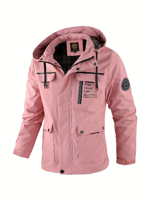 Men's Hooded Utility Jacket for Cold Weather