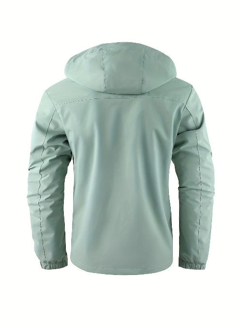 Men's Hooded Utility Jacket for Cold Weather