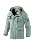 Men's Hooded Utility Jacket for Cold Weather