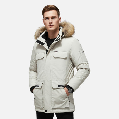 Men's Hooded Winter Jacket for Cold Days
