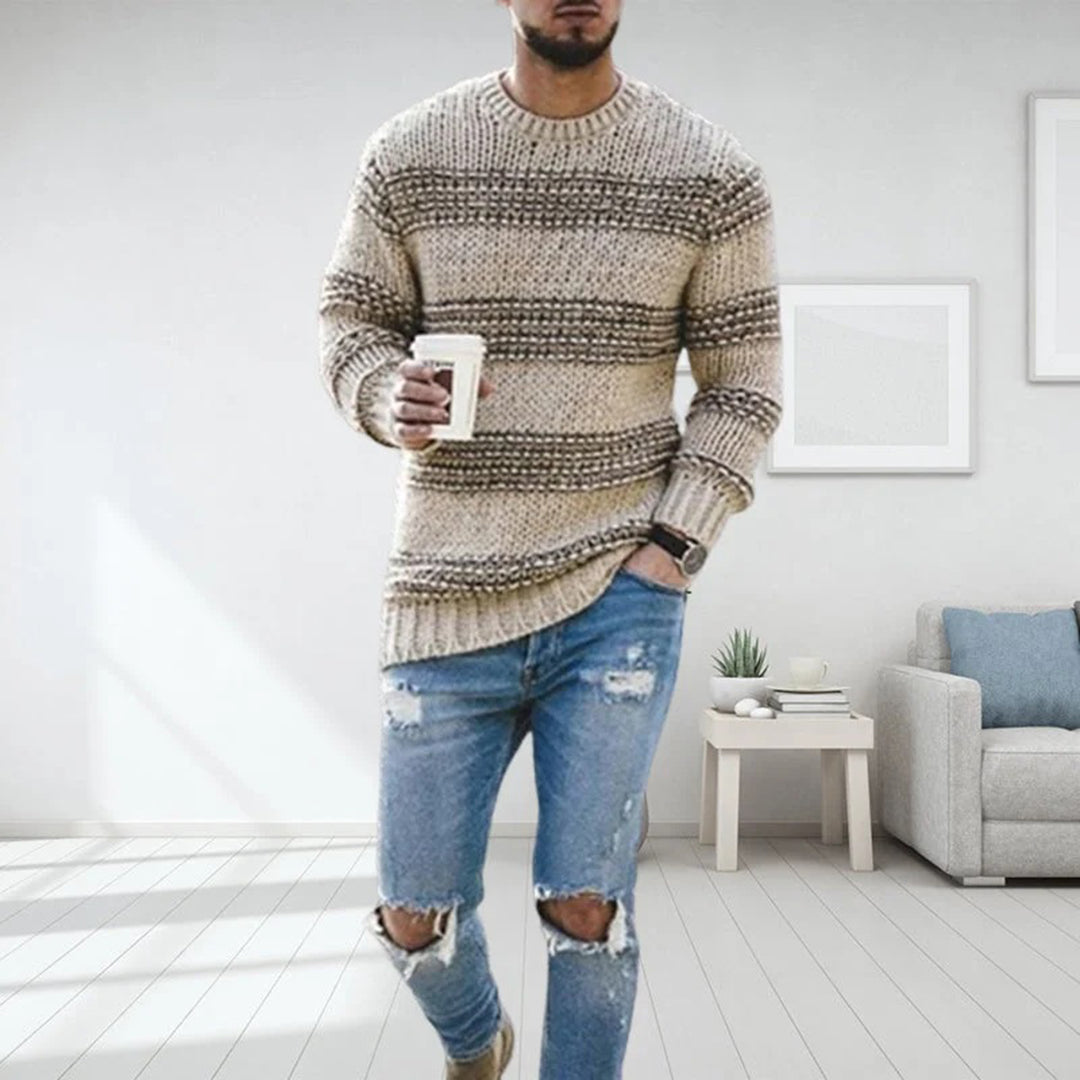 Men's Knitted Sweater for Autumn Winter Everyday Wear