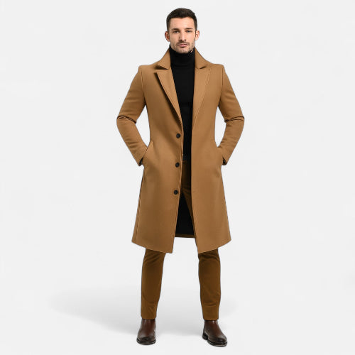 Men's Long Coat for Autumn and Winter Days