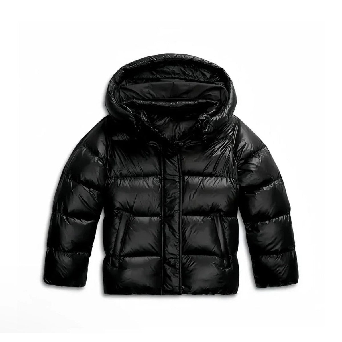 Men's Padded Jacket with Hood for Cold Days