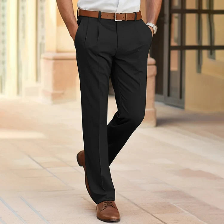 Men's Pleated Trousers for Everyday Smart Wear