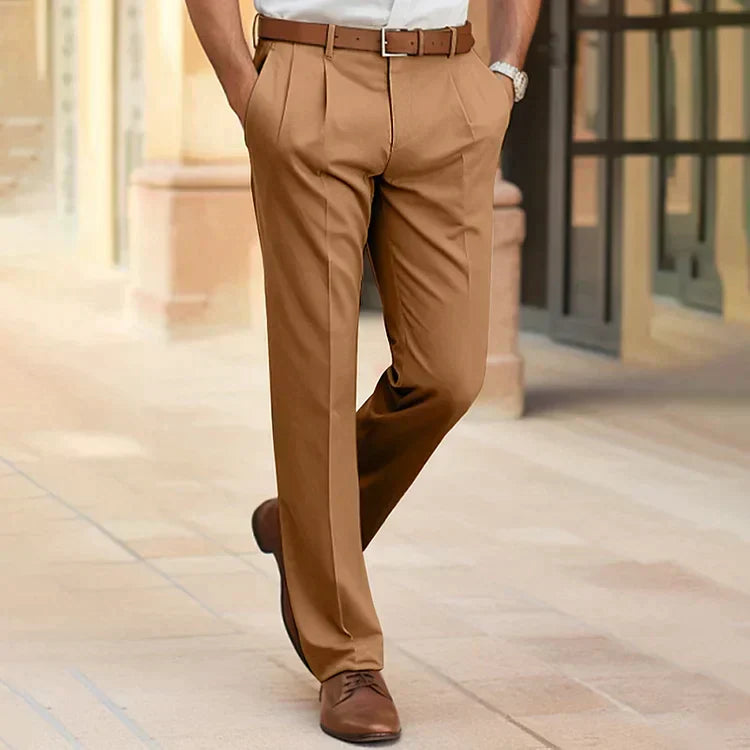 Men's Pleated Trousers for Everyday Smart Wear