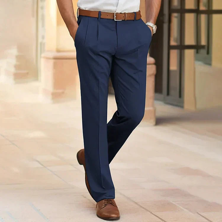 Men's Pleated Trousers for Everyday Smart Wear