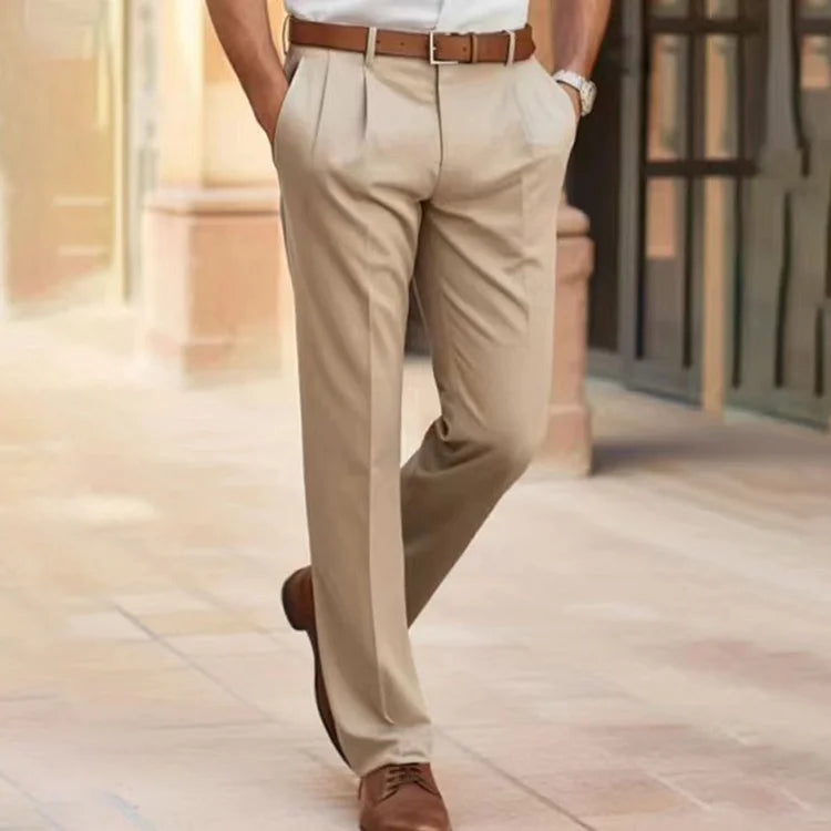Men's Pleated Trousers for Everyday Smart Wear
